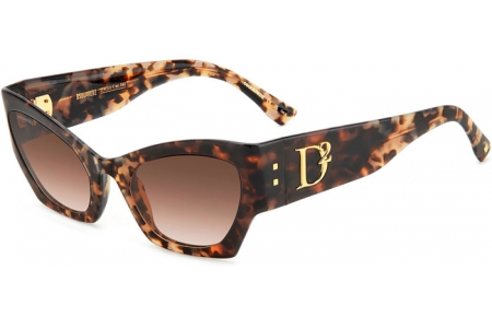Gafas de Sol - Dsquared2 - D2 0132/S - ACI (HA) GREY HAVANA // BROWN GRADIENT