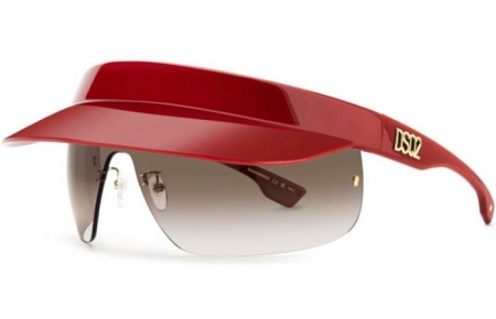 Lunettes de soleil - Dsquared2 - D2 0139/S - C9A (HA) RED // BROWN GRADIENT