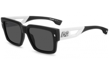 Lunettes de soleil - Dsquared2 - D2 0143/S - 003 (IR) MATTE BLACK // GREY