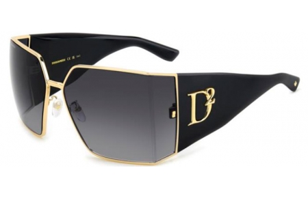 Sunglasses - Dsquared2 - D2 0154/S - 000 (9O) ROSE GOLD // DARK GREY GRADIENT