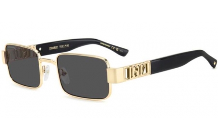 Lunettes de soleil - Dsquared2 - D2 0156/S - 000 (IR) GOLD // GREY