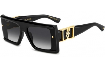 Lunettes de soleil - Dsquared2 - D2 0169/S - 807 (9O) BLACK // DARK GREY GRADIENT
