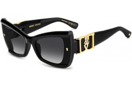 Sunglasses - Dsquared2 - D2 0170/S - 807 (9O) BLACK // DARK GREY GRADIENT