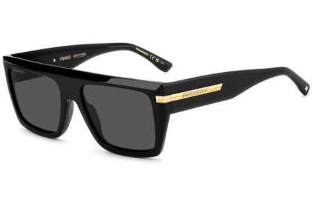 Sunglasses - Dsquared2 - D2 0177/S - 807 (IR) BLACK // GREY