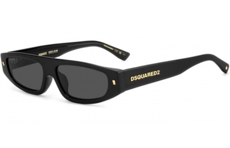 Sunglasses - Dsquared2 - D2 0184/G/S - 807 (IR) BLACK // GREY