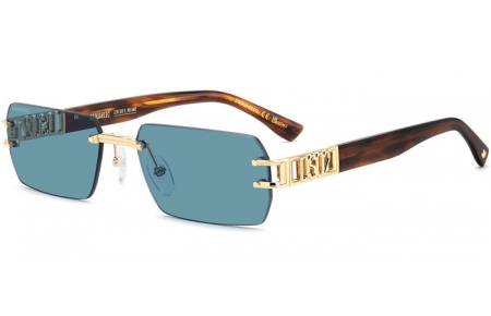 Gafas de Sol - Dsquared2 - D2 0189/S - 000 (KU) ROSE GOLD // BLUE GREY