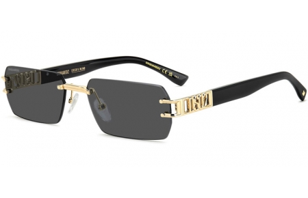 Gafas de Sol - Dsquared2 - D2 0189/S - J5G (IR) GOLD GREY // GREY