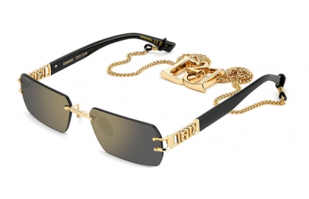 Gafas de Sol - Dsquared2 - D2 0189/S/SE - 000 (JO) GOLD // GREY BRONZE MIRROR
