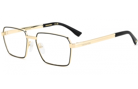Monturas - Dsquared2 - D2 0193 - I46 MATTE BLACK GOLD