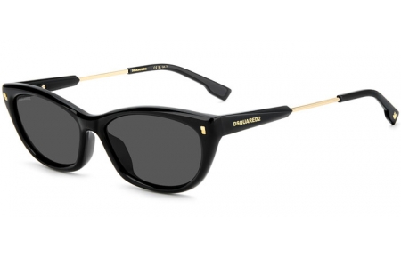 Gafas de Sol - Dsquared2 - D2 0209/G/S - 807 (IR) BLACK GREY // GREY
