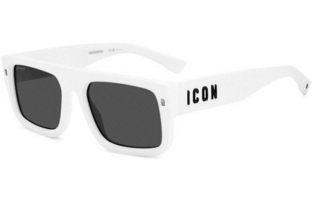Lunettes de soleil - Dsquared2 - ICON 0008/S - VK6 (IR) WHITE // GREY