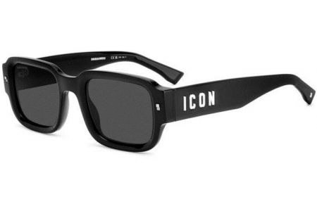Sunglasses - Dsquared2 - ICON 0009/S - 807 (IR) BLACK // GREY