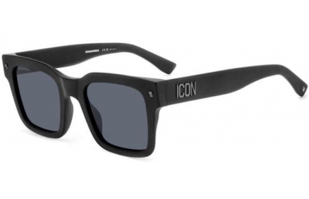 Sunglasses - Dsquared2 - ICON 0010/S - 003 (IR) MATTE BLACK // GREY BLUE