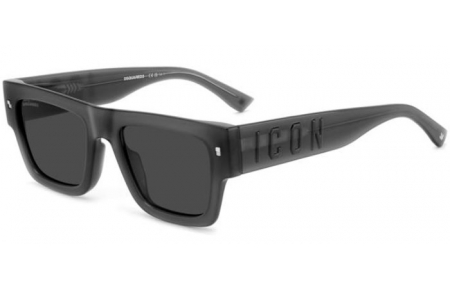 Lunettes de soleil - Dsquared2 - ICON 0021/S - KB7 (IR) GREY // GREY