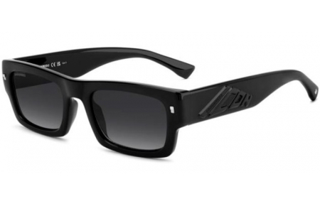 Lunettes de soleil - Dsquared2 - ICON 0027/S - 807 (9O) BLACK // DARK GREY GRADIENT