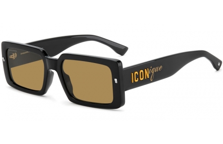 Gafas de Sol - Dsquared2 - ICON 0029/S - 71C (70) BLACK YELLOW // BROWN