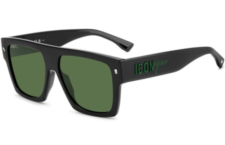 Gafas de Sol - Dsquared2 - ICON 0030/S - 7ZJ (QT) BLACK GREEN // GREEN