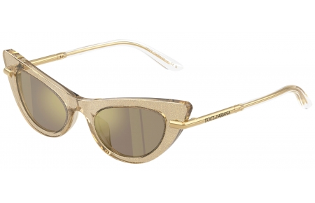 Gafas Junior - Dolce & Gabbana Junior - DX4008 - 31035A  GLITTER GOLD // BROWN MIRROR GOLD