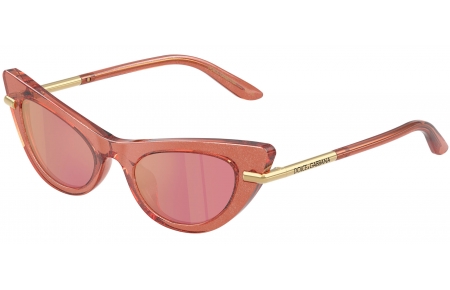 Gafas Junior - Dolce & Gabbana Junior - DX4008 - 3104/Z  GLITTER ROSE // PINK MIRROR GOLD
