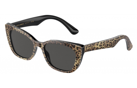 Gafas Junior - Dolce & Gabbana Junior - DX4427 - 316387  LEOPARD BROWN ON BLACK // DARK GREY