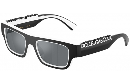 Gafas Junior - Dolce & Gabbana Junior - DX6011 - 34576G  BLACK WHITE // LIGHT GREY MIRROR BLACK