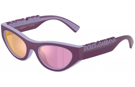 Gafas Junior - Dolce & Gabbana Junior - DX6012 - 33601T  RUBBER VIOLET LILAC // PINK MIRROR GOLD