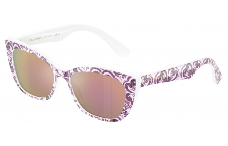 Gafas Junior - Dolce & Gabbana Junior - DX4427 - 34595R  VIOLET MAJOLICA // DARK GREY MIRROR PINK