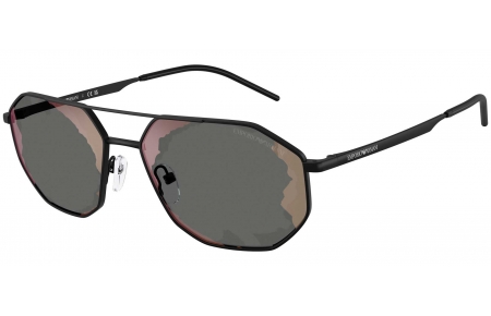 Gafas de Sol - Emporio Armani - EA2147 - 30017G  MATTE BLACK // BLACK MIRROR RED
