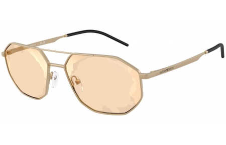 Gafas de Sol - Emporio Armani - EA2147 - 30027L  MATTE PALE GOLD // BROWN MIRROR GOLD