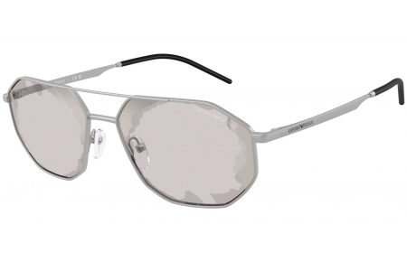 Gafas de Sol - Emporio Armani - EA2147 - 30157F  MATTE SILVER // GREY MIRROR SMOKE