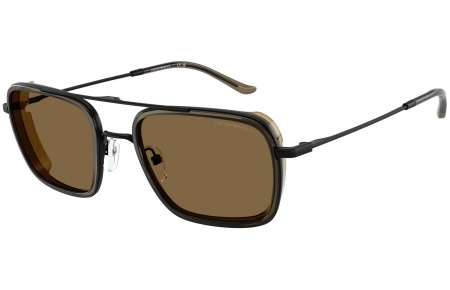 Gafas de Sol - Emporio Armani - EA2162 - 300171  MATTE BLACK // BROWN GREEN