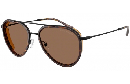 Gafas de Sol - Emporio Armani - EA2163 - 300173  MATTE BLACK // DARK BROWN