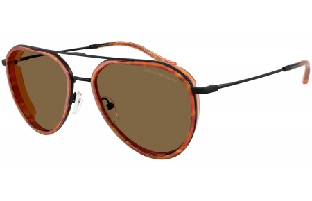 Gafas de Sol - Emporio Armani - EA2163 - 3001OR  MATTE BLACK // BROWN