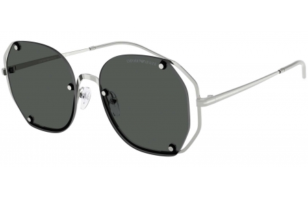 Gafas de Sol - Emporio Armani - EA2168 - 301587  SHINY SILVER // DARK GREY