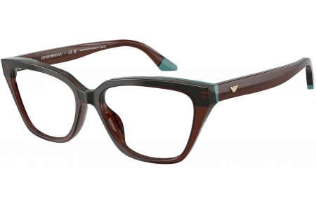 Monturas - Emporio Armani - EA3270U - 6318  TRANSAPRENT BROWN TEAL