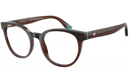 Monturas - Emporio Armani - EA3274 - 6318  TRANSPARENT BROWN TEAL