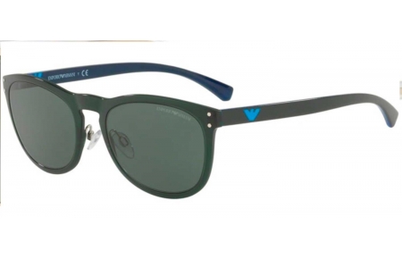 Gafas de Sol - Emporio Armani - EA4098 - 556471 MATTE TRANSP MILITARY GREEN // GREY GREEN
