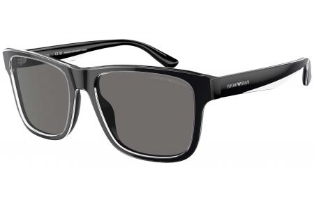 Gafas de Sol - Emporio Armani - EA4208 - 605187  SHINY BLACK TOP CRYSTAL // DARK GREY POLARIZED