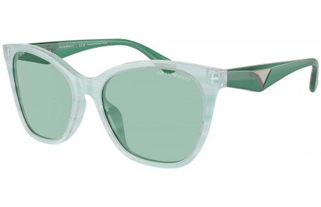 Gafas de Sol - Emporio Armani - EA4222U - 611271  SHINY STRIPED GREEN // LIGHT GREEN