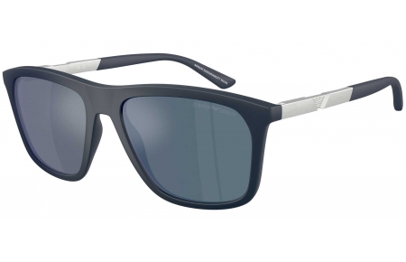Gafas de Sol - Emporio Armani - EA4237 - 618925  MATTE DARK BLUE // DARK GREY ANTIREFLECTION BLUE MIRROR