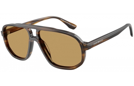 Gafas de Sol - Emporio Armani - EA4263U - 632673  STRIPED DARK GREEN // BROWN