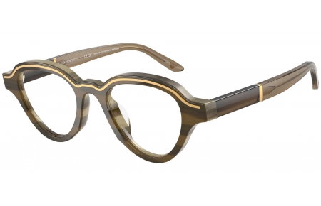 Gafas de Sol - Emporio Armani - EA4264U - 63381W  STRIPED BROWN BEIGE // TRANSPARENT