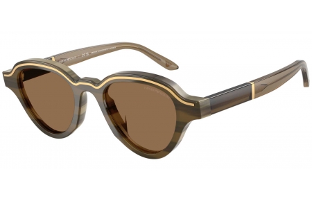 Gafas de Sol - Emporio Armani - EA4264U - 633873  STRIPED BROWN BEIGE // BROWN