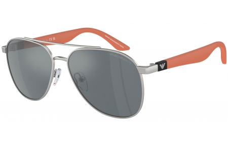 Gafas Junior - Emporio Armani Junior - EK2001 - 30456G  MATTE SILVER // GREY MIRROR BLACK