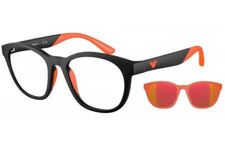 Gafas Junior - Emporio Armani Junior - EK4001 - 50011W  MATTE BLACK // CLEAR + CLIP SOLAR