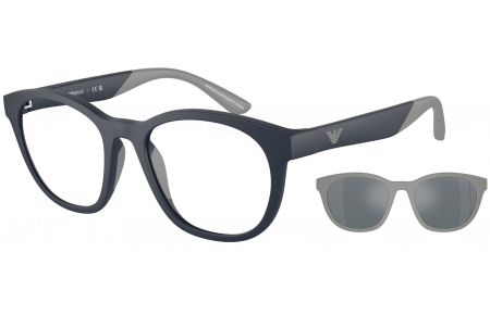Gafas Junior - Emporio Armani Junior - EK4001 - 50881W  MATTE BLUE // CLEAR + CLIP SOLAR