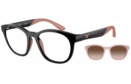 Gafas Junior - Emporio Armani Junior - EK4001 - 50171W  SHINY BLACK // CLEAR + CLIP SOLAR