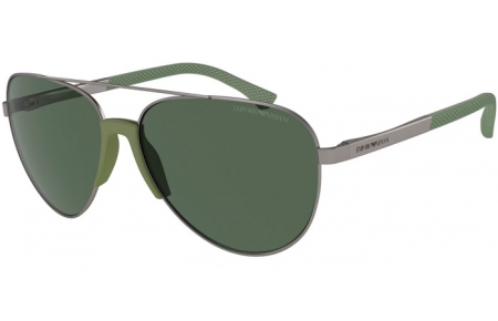 Sunglasses - Emporio Armani - EA2059 - 300371  MATTE GUNMETAL // DARK GREEN