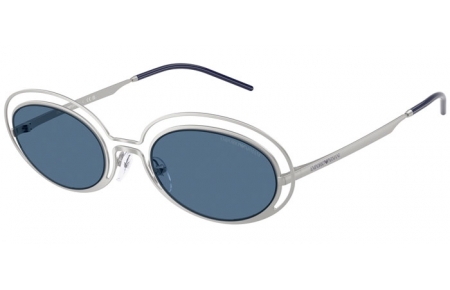 Gafas de Sol - Emporio Armani - EA2160 - 304580  MATTE SILVER // DARK BLUE