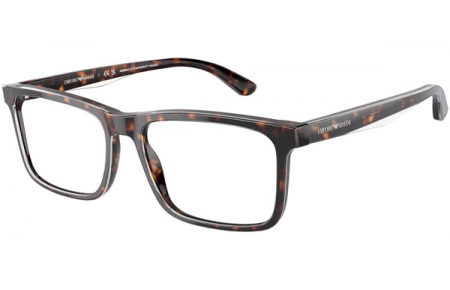 Lunettes de vue - Emporio Armani - EA3227 - 6052  SHINY HAVANA TOP CRYSTAL